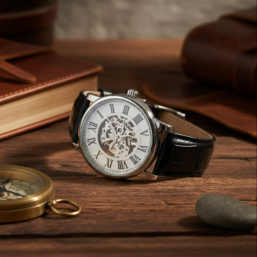 Milano Minimal Roman Skeleton Watch