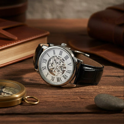 Milano Minimal Roman Skeleton Watch