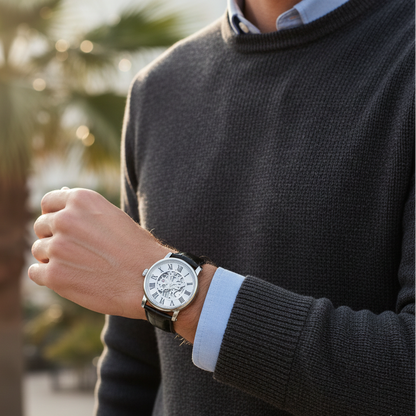 Milano Minimal Roman Skeleton Watch