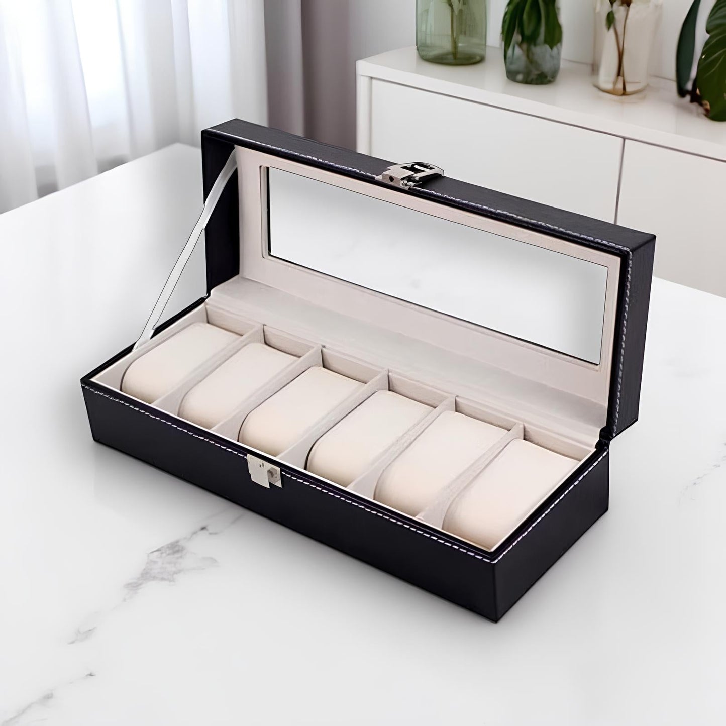 TRADITIONAL JEWELRY BOX - 6 SLOTS