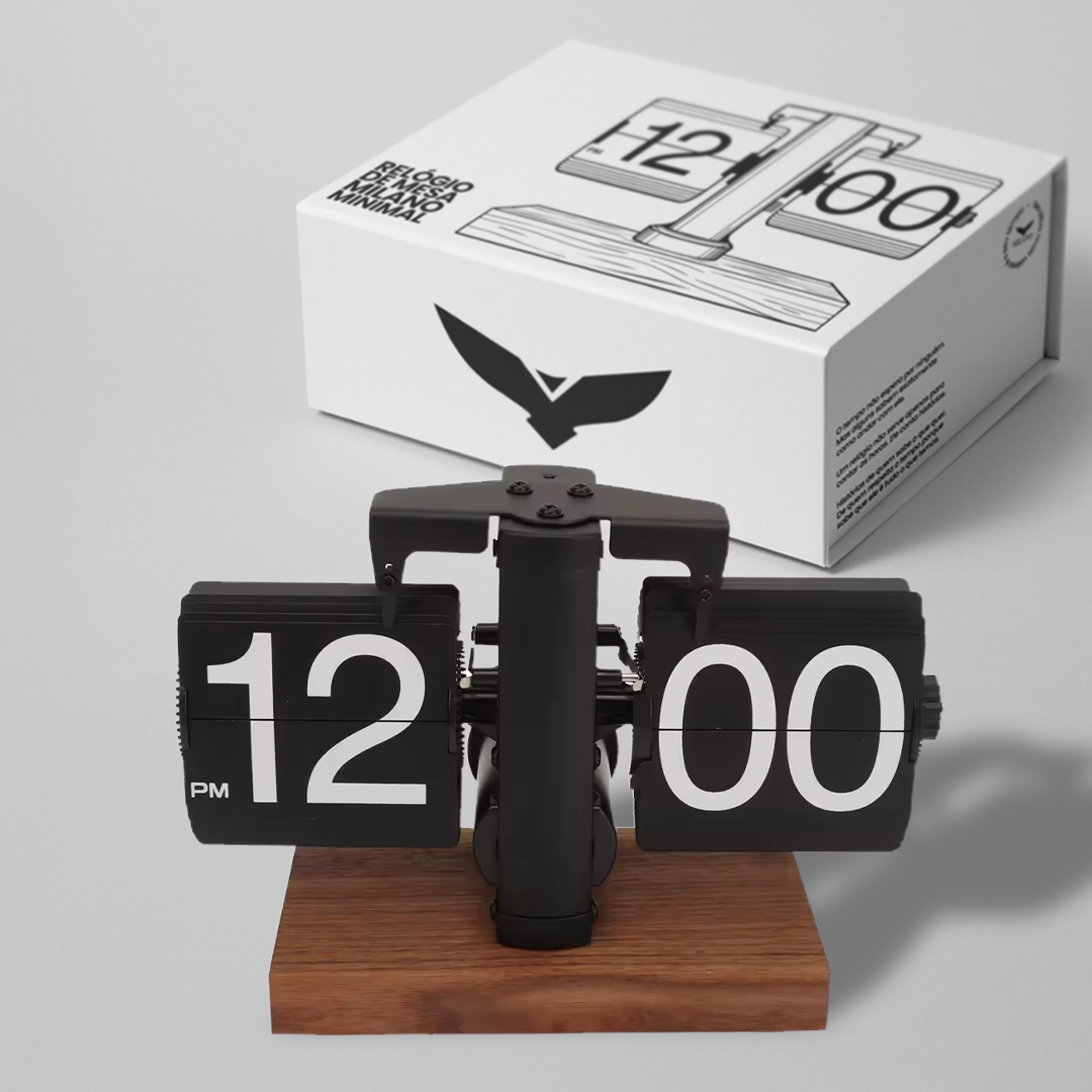 WOODSKULL MILANO MINIMAL TABLE CLOCK